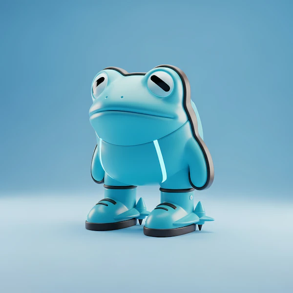 Cartoon Frog Character