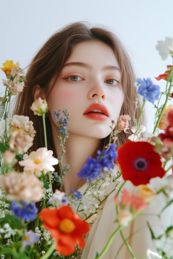 Woman with Flowers
