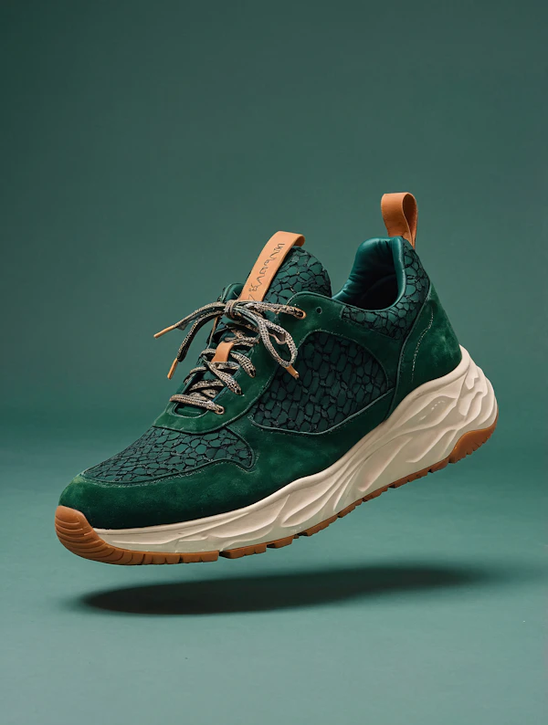 Floating Green Sneaker