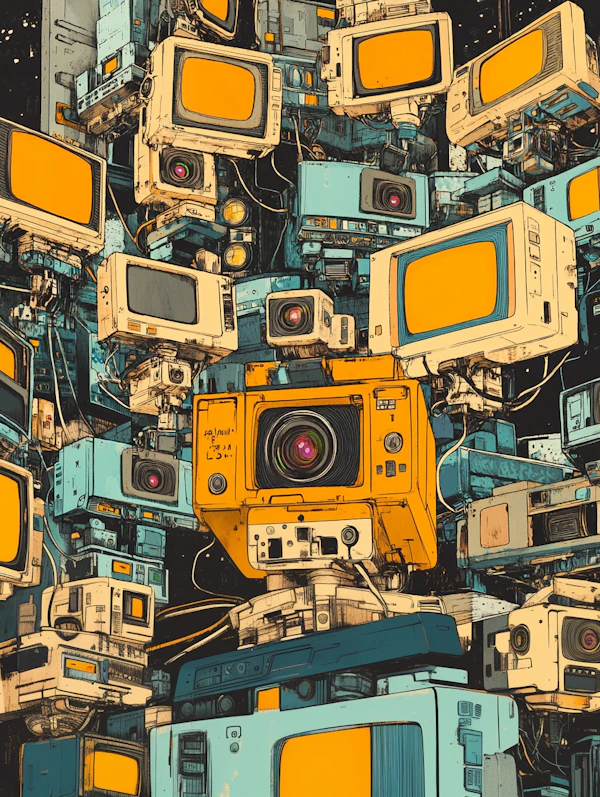 Retro Monitors & Cameras