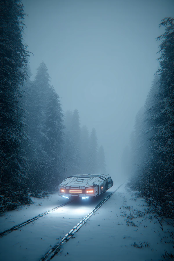 Futuristic Snow Journey