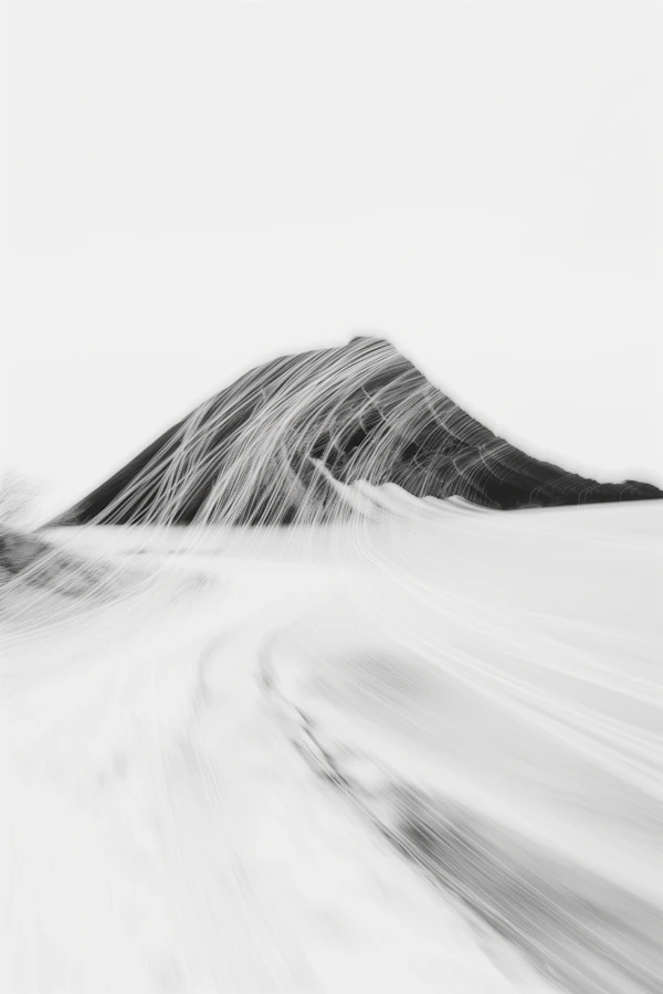 Surreal Mountain Scene