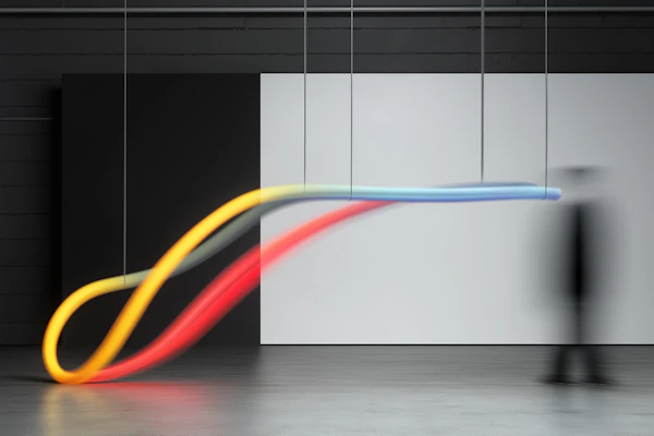 Colorful Light Sculpture