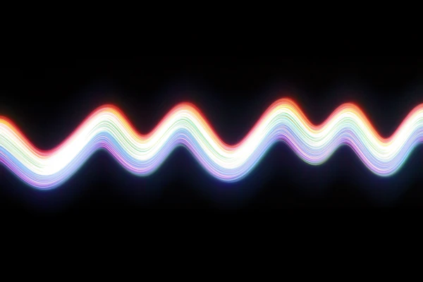 Glowing Rainbow Wave