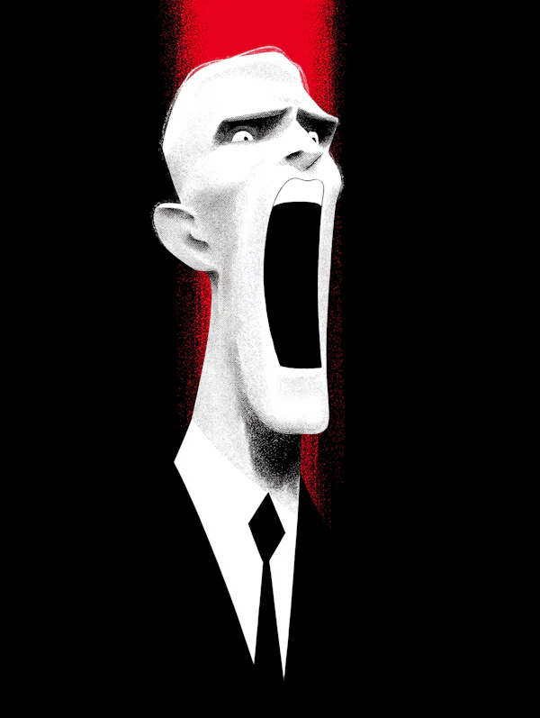 Stylized Male Scream