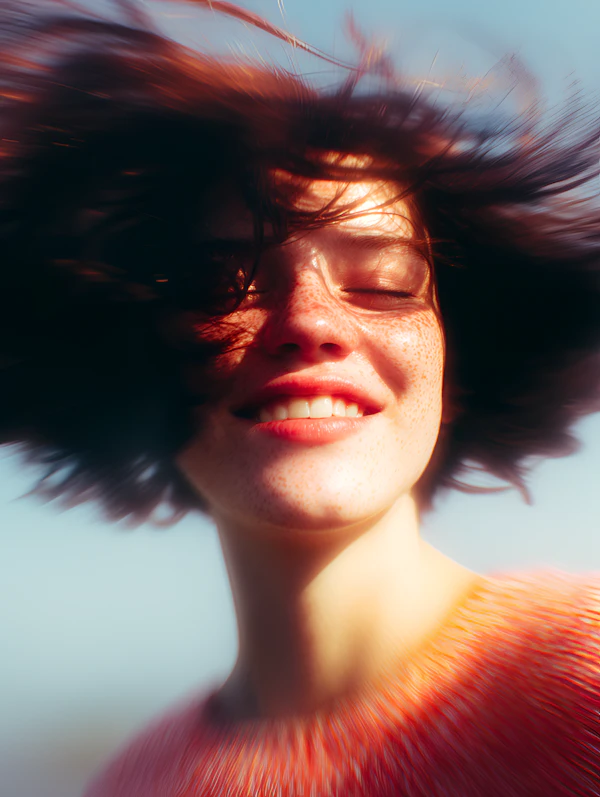 Joyful Auburn Portrait