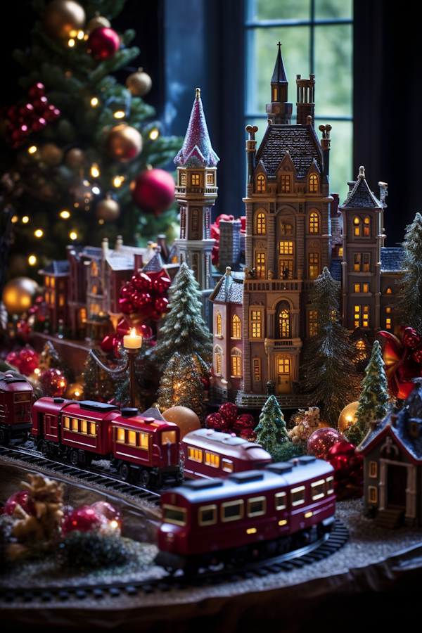 Victorian Holiday Express Miniature Village