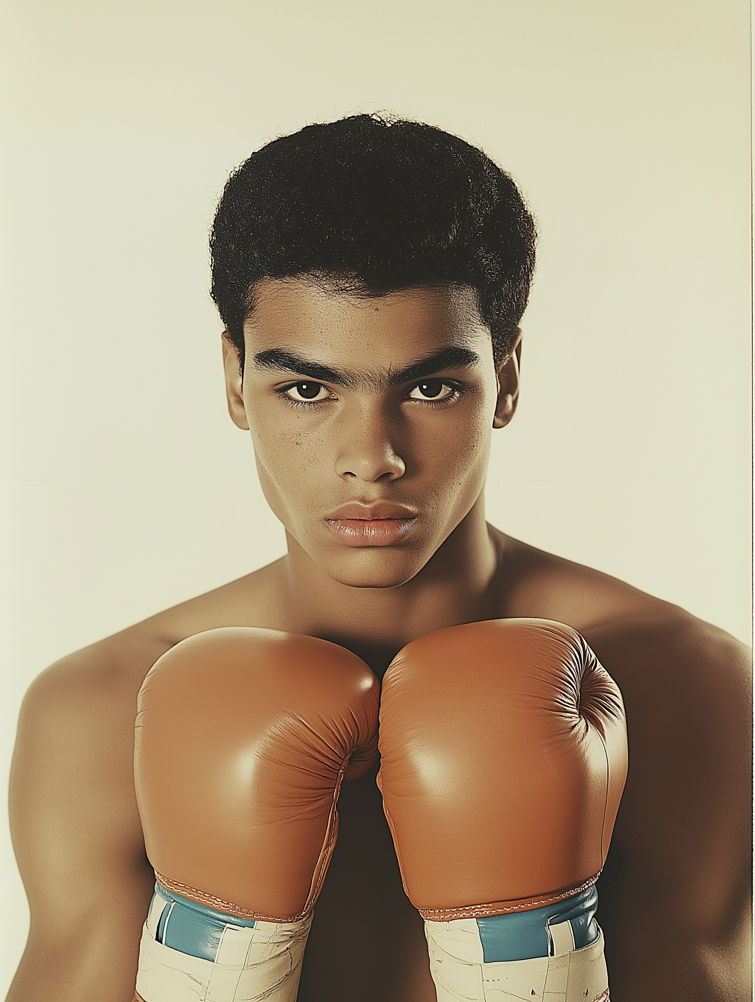 Young Man with Boxing Gloves