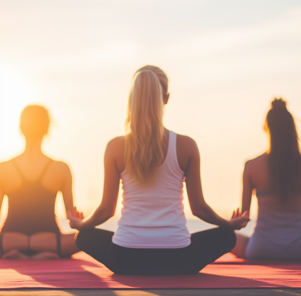 Sunrise Tranquility: Yoga Meditation Trio