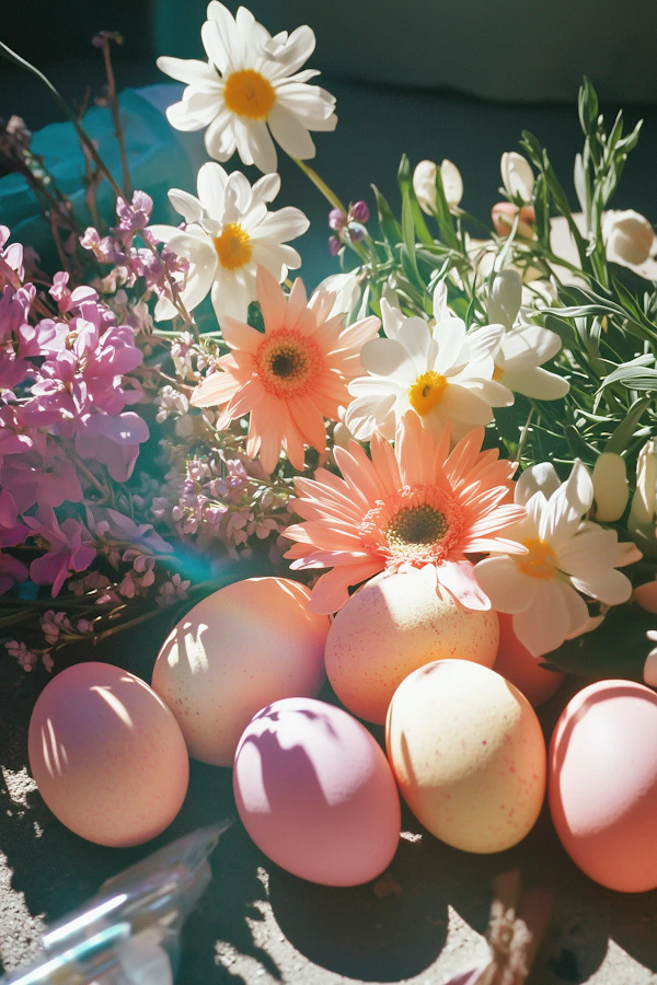 Spring Floral and Egg Arrangement