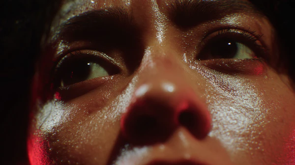 Dramatic Face Close-Up