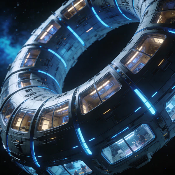Futuristic Space Station