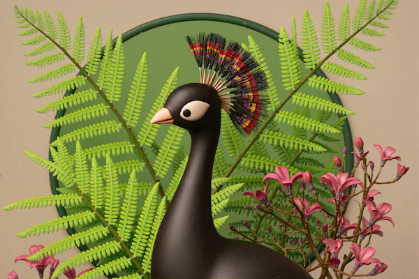 Stylized Bird Sculpture