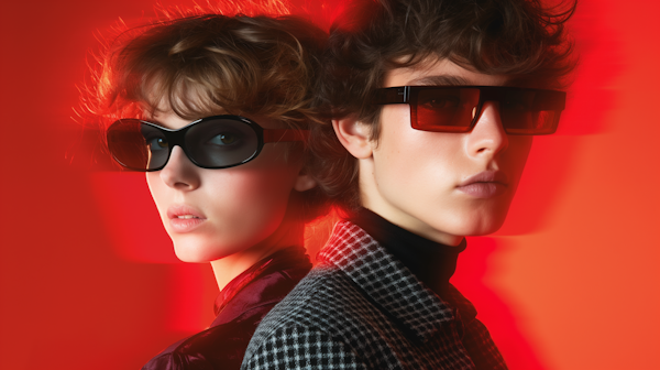 Cool and Stylized Individuals with Sunglasses