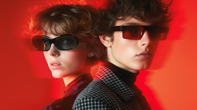 Cool and Stylized Individuals with Sunglasses