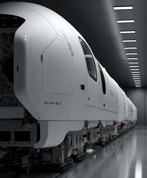 Modern High-Speed Train