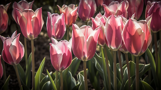 Vibrant Tulip Cluster