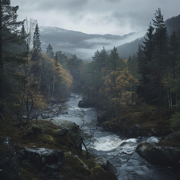 Moody River Landscape