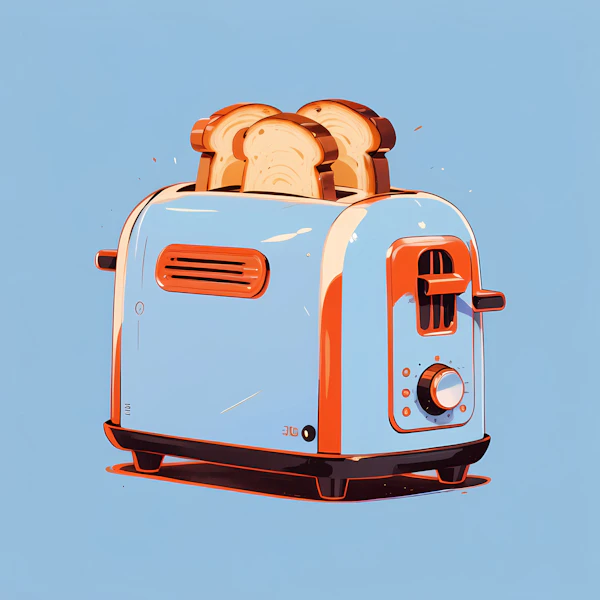 Retro Toaster Art