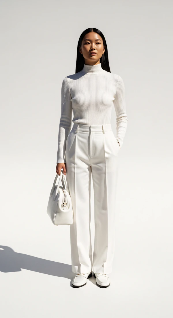 Minimalist White Outfit