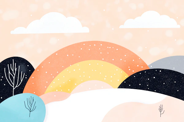 Whimsical Winter Scene