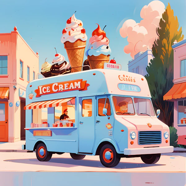 Retro Ice Cream Truck