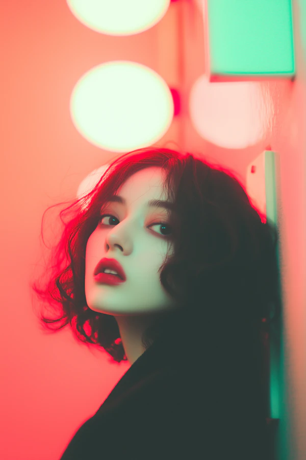 Neon Portrait Woman
