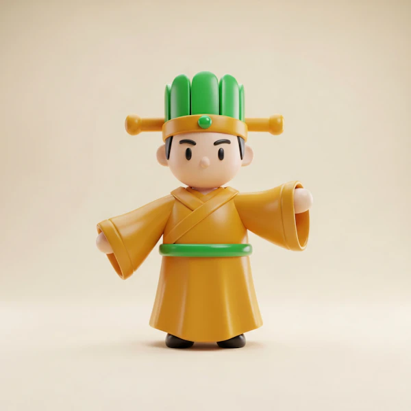 Stylized Cultural Figure