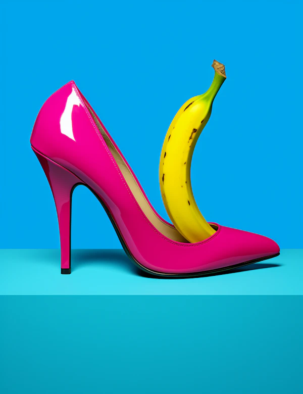 Banana in Fuchsia Heel