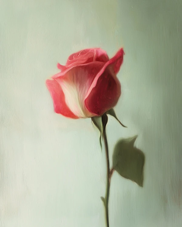 Delicate Rose Painting
