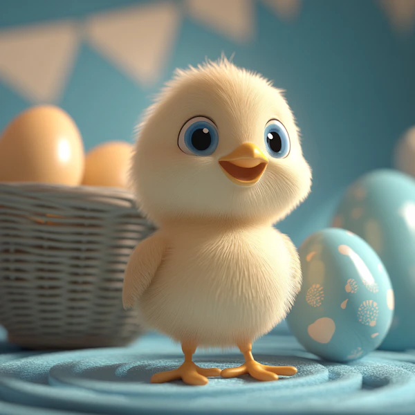 3D Baby Chick Easter