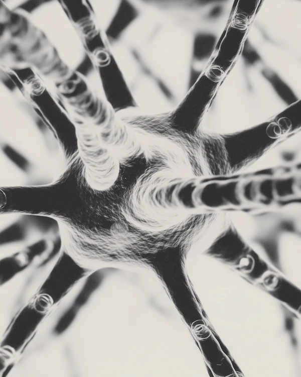 Artistic Neuron Close-Up