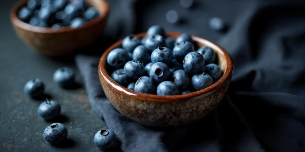 Blueberry Bowl Close-Up