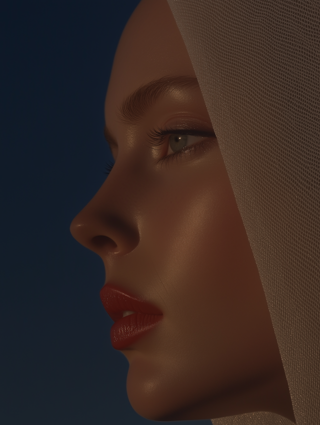 Elegant Profile Portrait