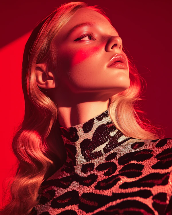 Dramatic Red Portrait