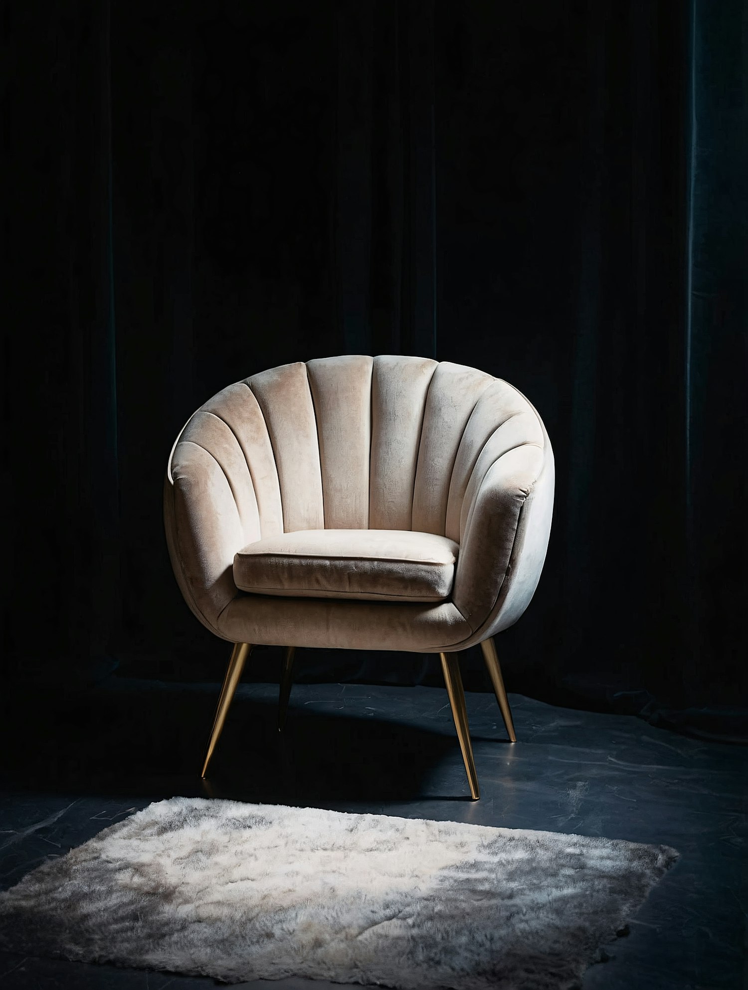 Elegant Beige Armchair