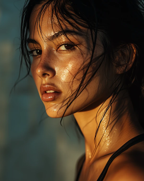 Golden Sunlit Portrait