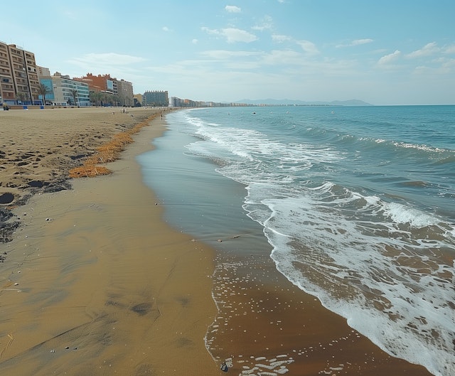 Serene City Beachscape