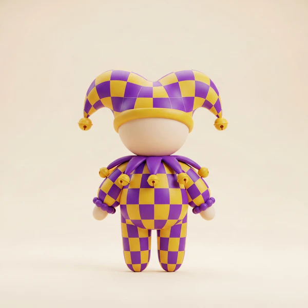 Whimsical Jester Figure