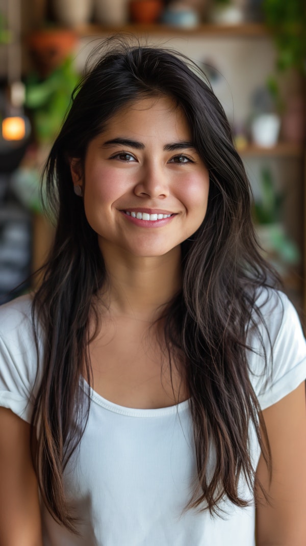 Young Woman in Relaxed Setting