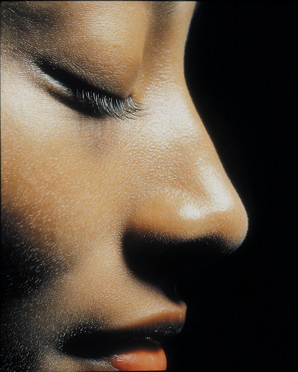 Close-Up Facial Profile