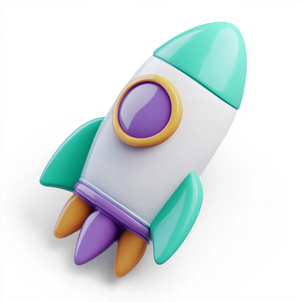 Colorful Rocket Toy