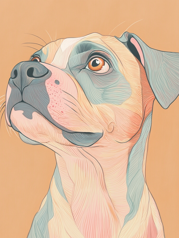 Stylized Dog Illustration