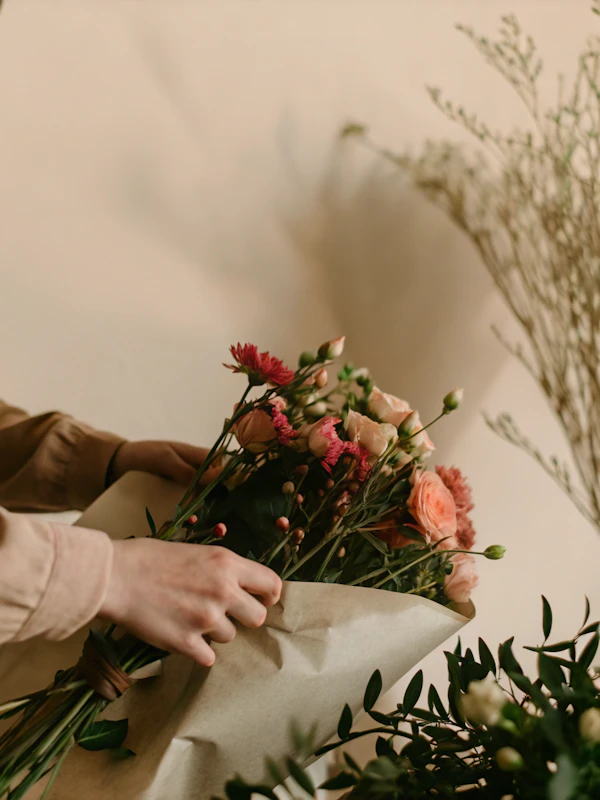 Flower Arrangement Close-Up