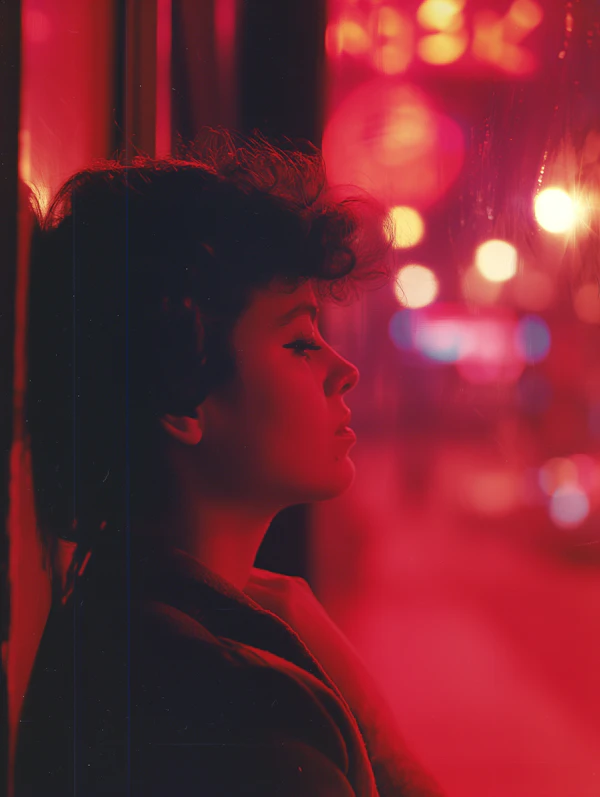 Urban Contemplation in Red