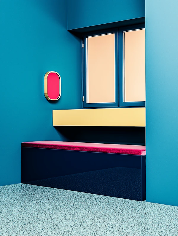 Modern Interior with Geometric Design