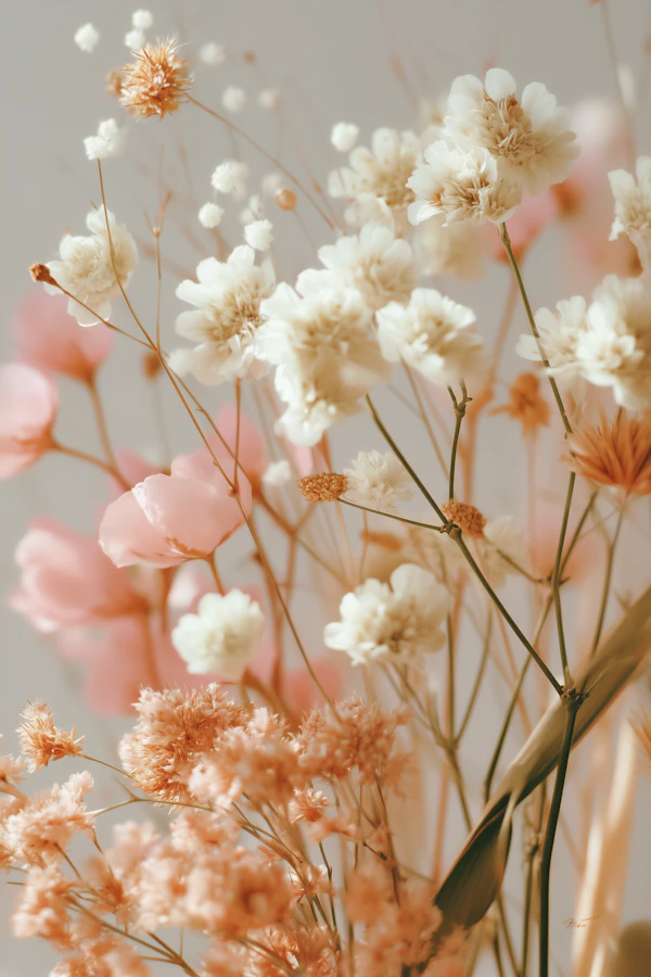 Pastel Dried Flowers