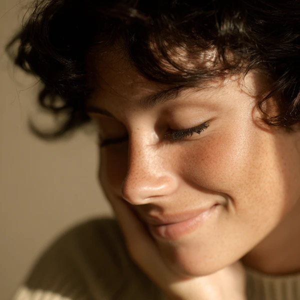Serene Portrait Close-Up
