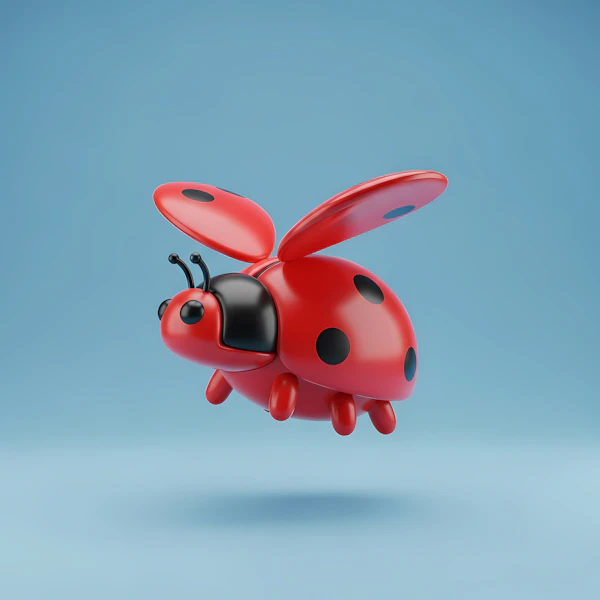 3D Ladybug in Flight