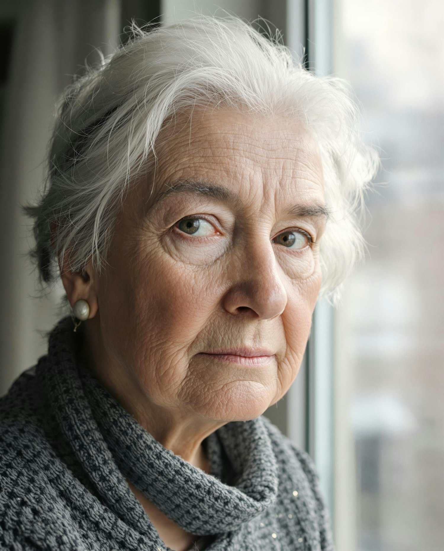Elderly Woman by Window